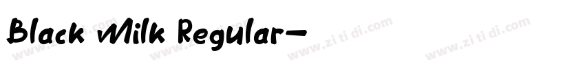 Black Milk Regular字体转换